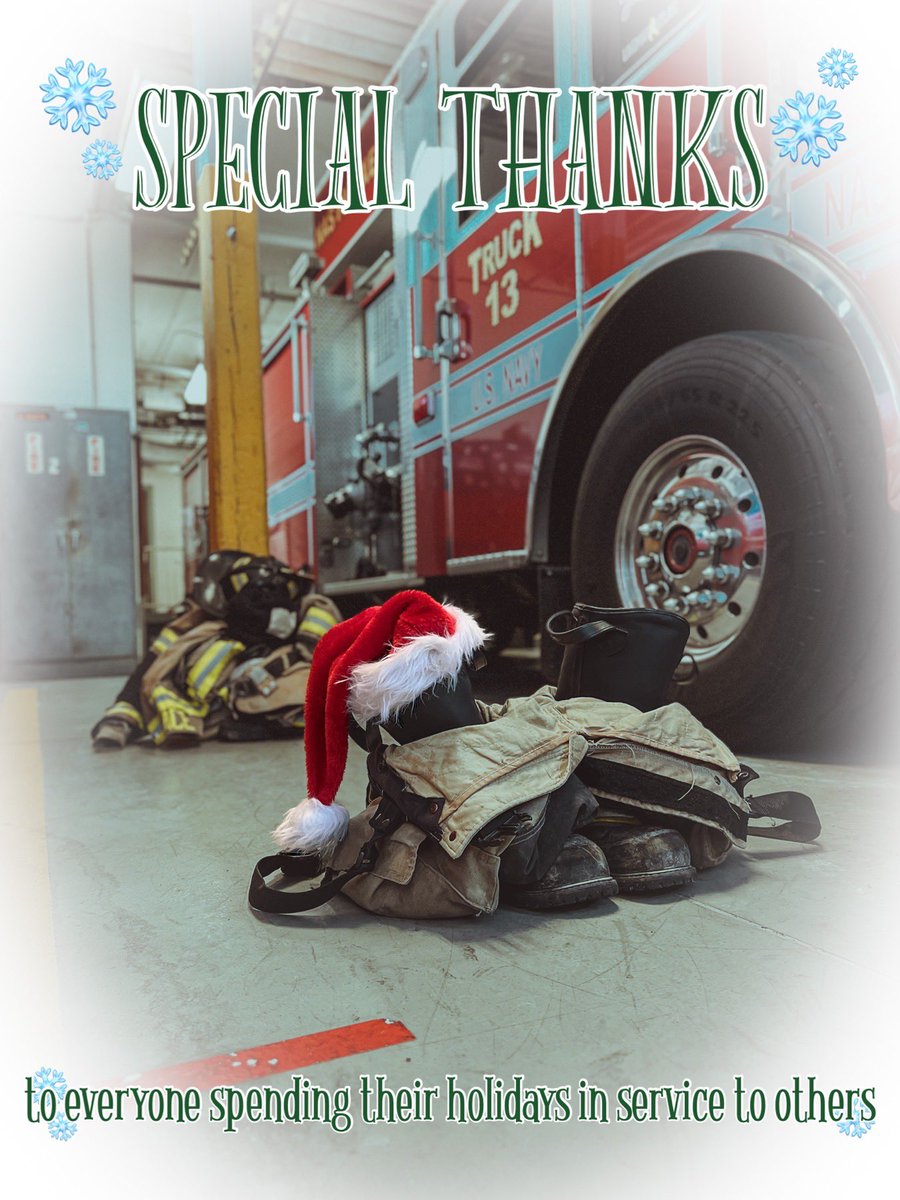 NDWFD13's tweet photo. ❄️Special Thanks to everyone spending their Christmas and winter holidays away from their families, in service to others❄️

Keep safe and warm, and have a wonderful New Year✨ https://t.co/oRz3ohlK3F
