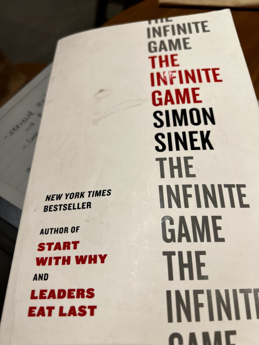 akshay_deo's tweet image. Halfway through this book and it changed (cleared) a lot of perspectives about purpose, mission, and vision. #theinfinitegame