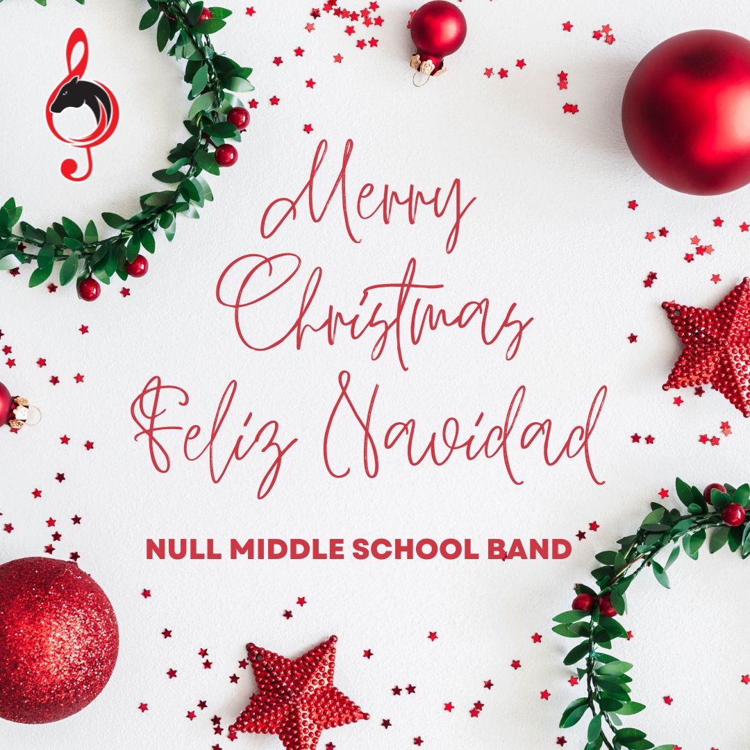 BandNull's tweet photo. Merry Christmas &amp; Feliz Navidad! #nullband #soundofthestallions https://t.co/R7RyXVr67M