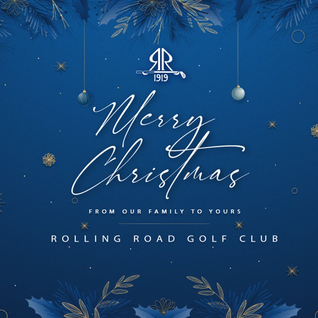 May the joys of the season fill your hearts and homes with goodwill and cheer. 

Merry Christmas from your family at Rolling Road Golf Club.