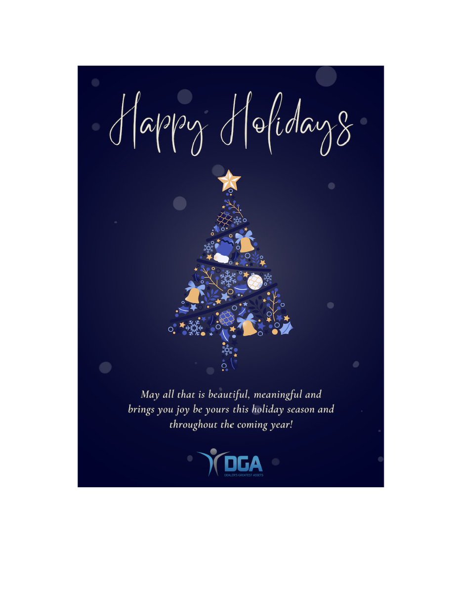 DGAauto's tweet photo. Wishing everyone a joyous holiday season and a Happy New Year!✨ https://t.co/7B8945LHCt
