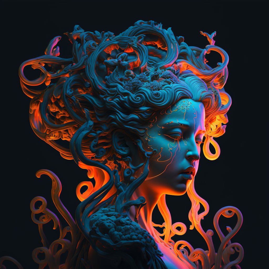 🔥🔥NEW DROP🔥🔥 

In Greek mythology, I recreated Medusa by adding beauty and color to the serpent, sharp-toothed female monster believed to be petrified by the one who looks into her eyes🔥🐍💥💥

opensea.io/assets/ethereu…