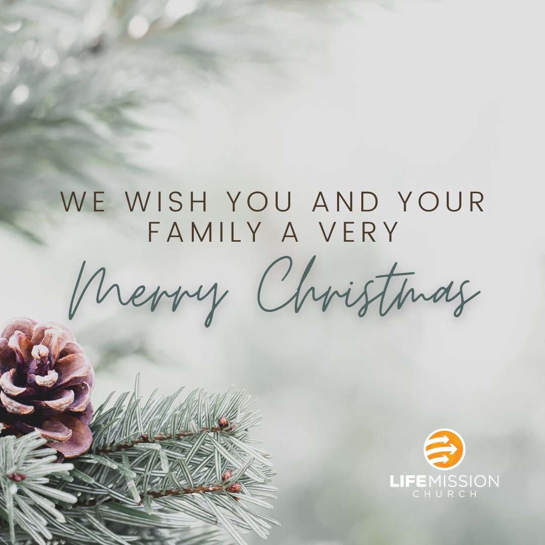 lifemissionKS's tweet photo. "For today in Bethlehem a rescuer was born for you. He is the Lord Yahweh, the Messiah." ~ Luke 2:11 TPT

From our family to yours, Merry Christmas!!

Our services this morning will be ONLINE only, so tune in and have church with your family! https://t.co/PD5jAUPmMQ