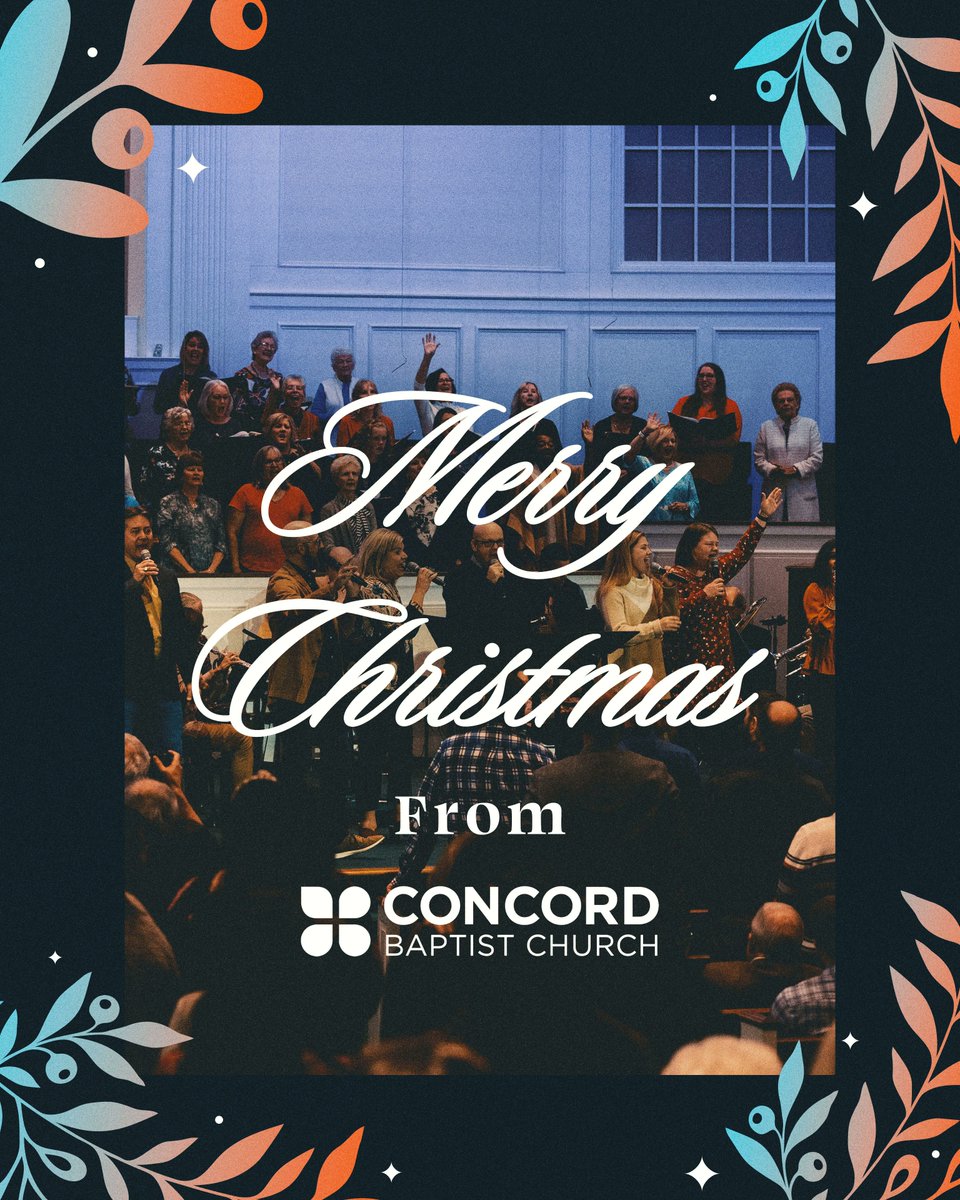 Merry Christmas from everyone here at Concord!

Don't forget to join us this morning at 10:30 AM for our Christmas Service!