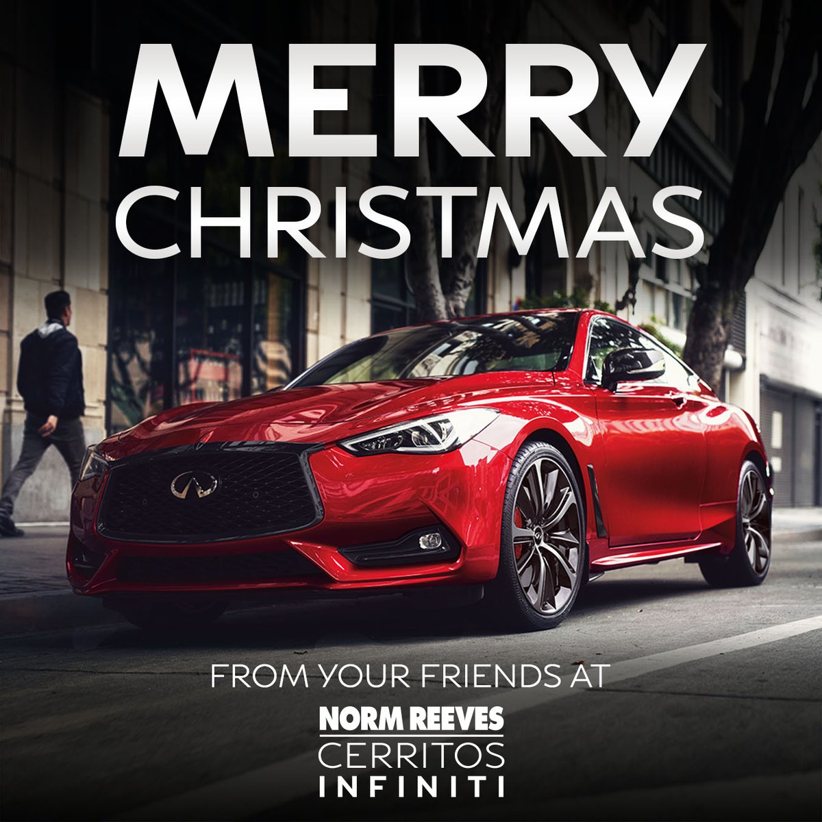 CerritosInfinit's tweet photo. 🎄Have a very Merry Christmas from your friends at Norm Reeves Cerritos Infiniti! 🎀 https://t.co/dAUVSuw207