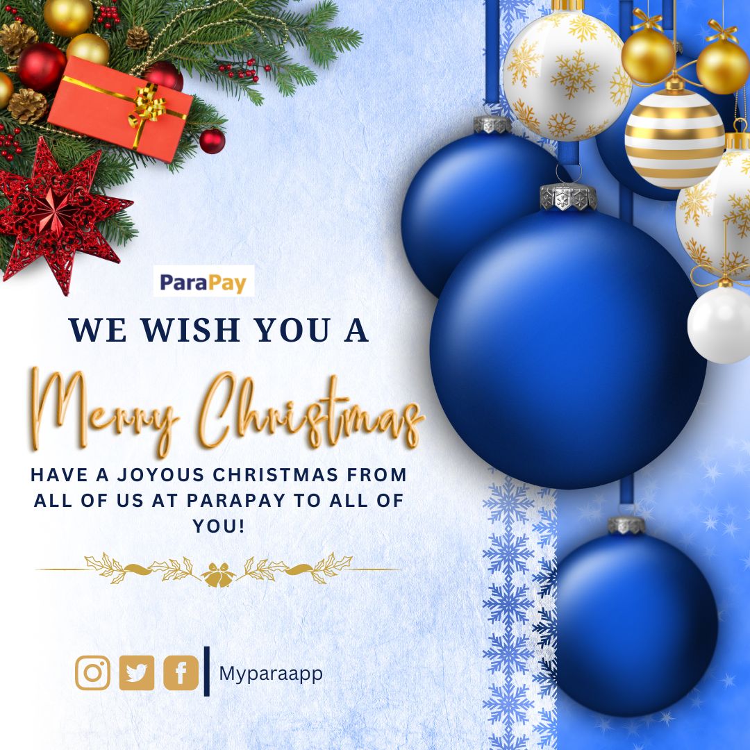 myparaapp's tweet photo. Merry Christmas💃🎉

From all of us at ParaPay to you our loyal customer. We wish you and your dear family a happy and prosperous celebration.

#MerryChristmas2022 #Paris #parapay https://t.co/3UX68RJTpy