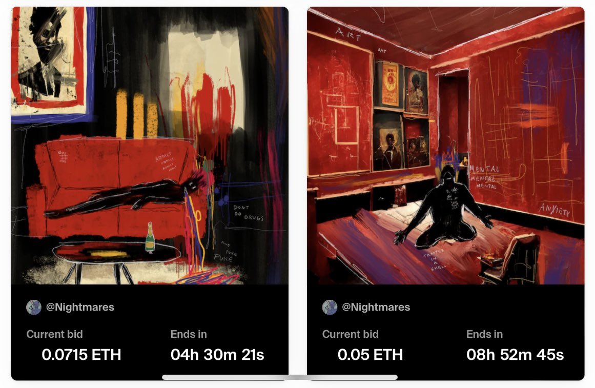 T_Dxl_'s tweet photo. 👀

Everyone who bids on any pieces will receive bidder editions!

As soon as both auctions are done my collection on FND „Anxiety Disorders“
will be SOLD OUT!! https://t.co/XGvtrcrvlG