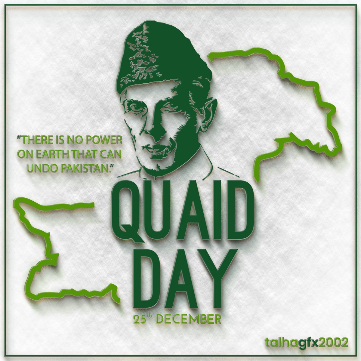 Quaid-e-Azam was a true and upright leader whose devotion and committed efforts resulted in the creation of a separate homeland for the Muslims of the Sub-continent.

#25december #25december #QuaidDay #quaidday #quaidday💚 #quaidday2020 #Pakistan #pakistan #PakistanZindabad