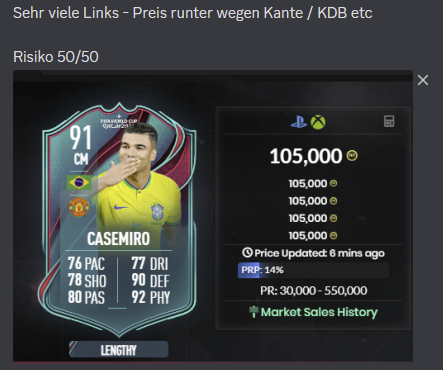 Coinsmaffia's tweet photo. Köstliche Gewinne 💰👑

Heute wieder 2 Free Zugänge für den Discord 🎄🎁

Retweet und mir folgen ✅

Road to TOTY #FIFA23 https://t.co/QlD30KWK40