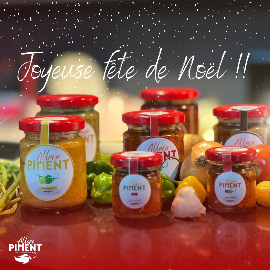 Toute l’équipe d’Alloco Piment vous souhaite un Joyeux Noël.🎄✨
Nous vous souhaitons de passer un doux et heureux Noël en famille.❤️