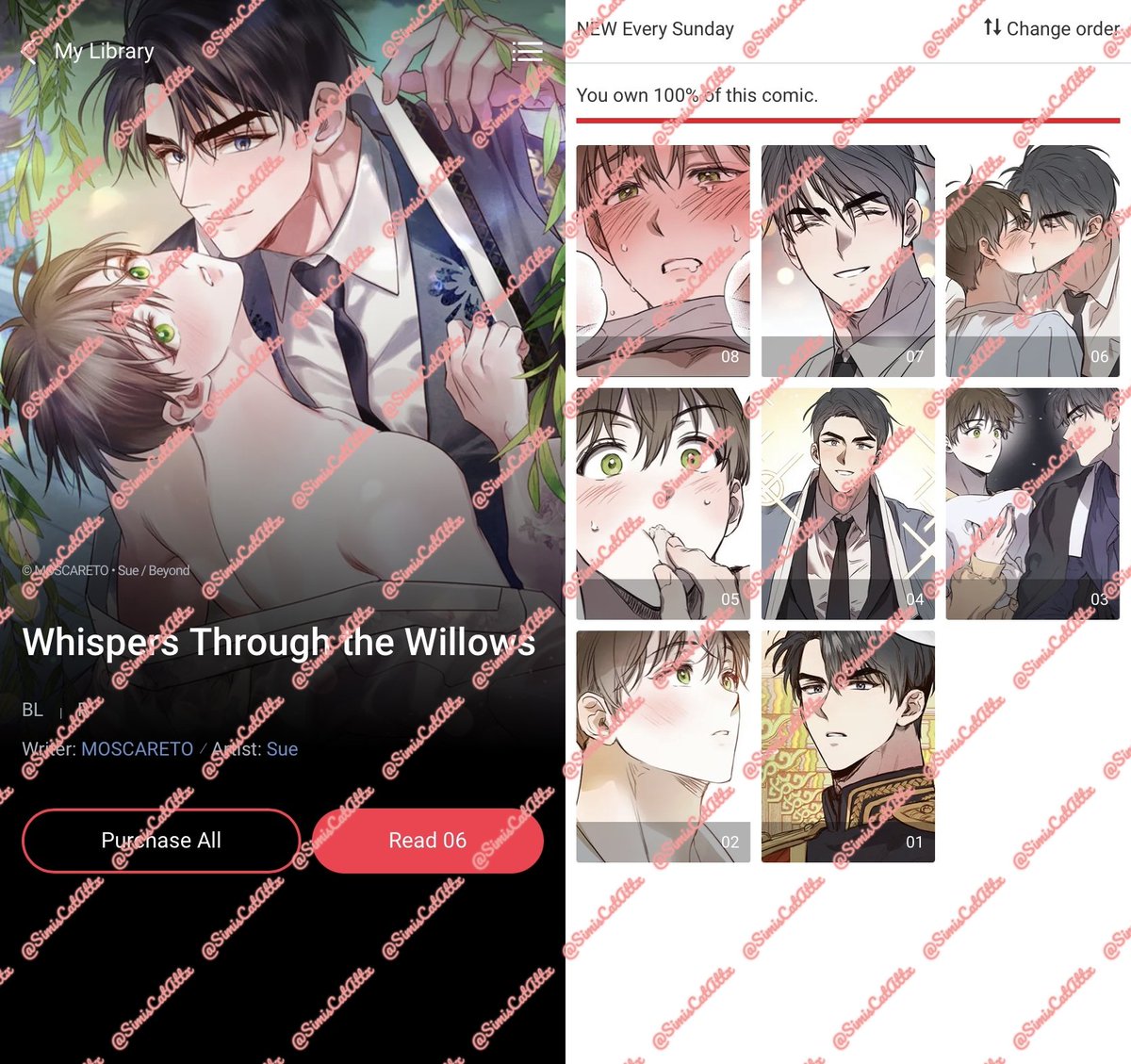 SimisCatattx's tweet photo. What a wonderful surprise this morning! THANK YOU @moscareto @LezhinComics_US 💗 Each chapter is only 15 coins rn so I swooped them all up ✨️
#Lezhincomics #whispersthroughthewillows #bl #blmanhwa #BoysLove #blfyp #bltwitter https://t.co/DguwbhL0JJ