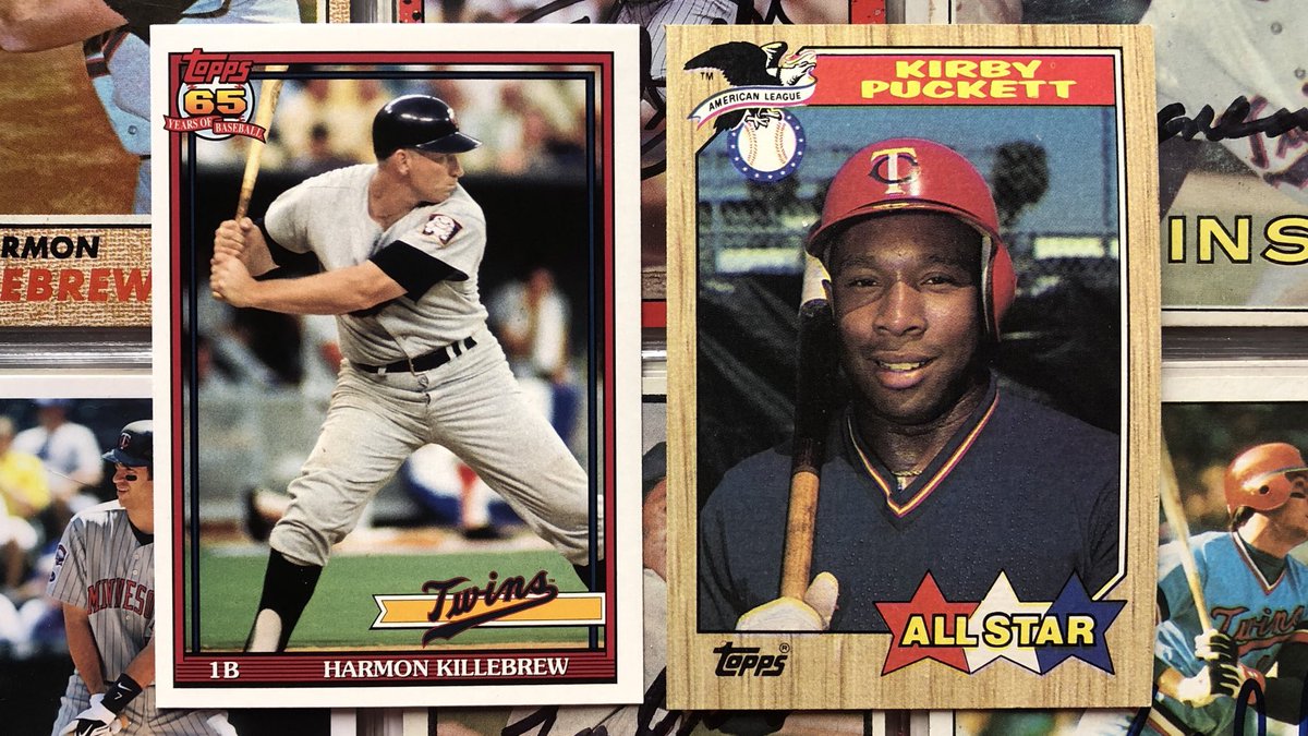 TwinsAlmanac's tweet photo. Merry Christmas! Retweet for a chance to win these Harmon Killebrew and Kirby Puckett cards. 🎄🎁🎅 https://t.co/aXj8hHT8og