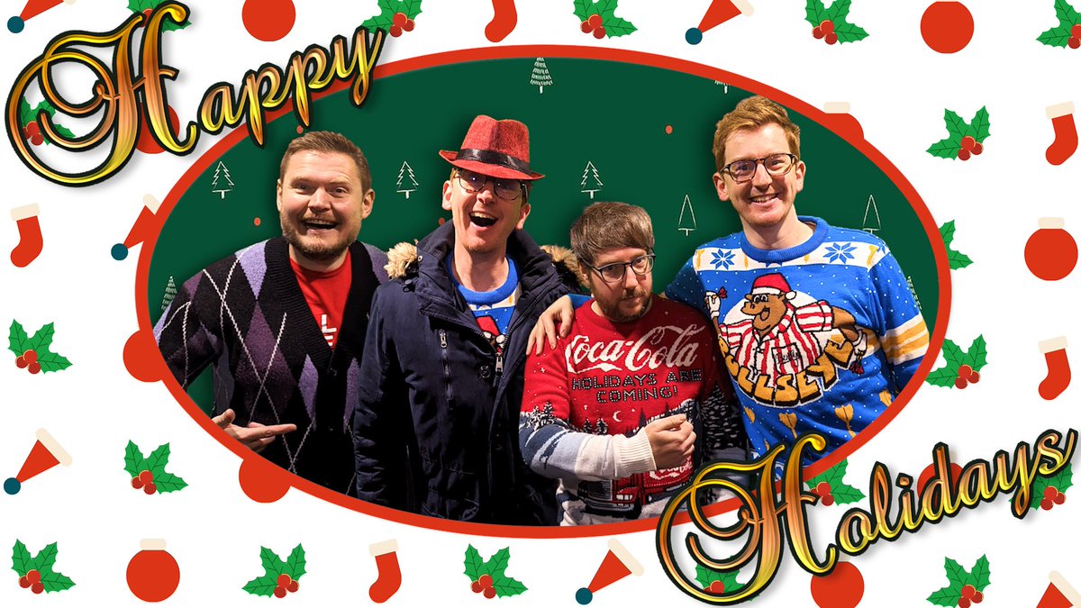WhatCultureWWE's tweet photo. Happy Holidays from the gang! https://t.co/bOqf9zLu10