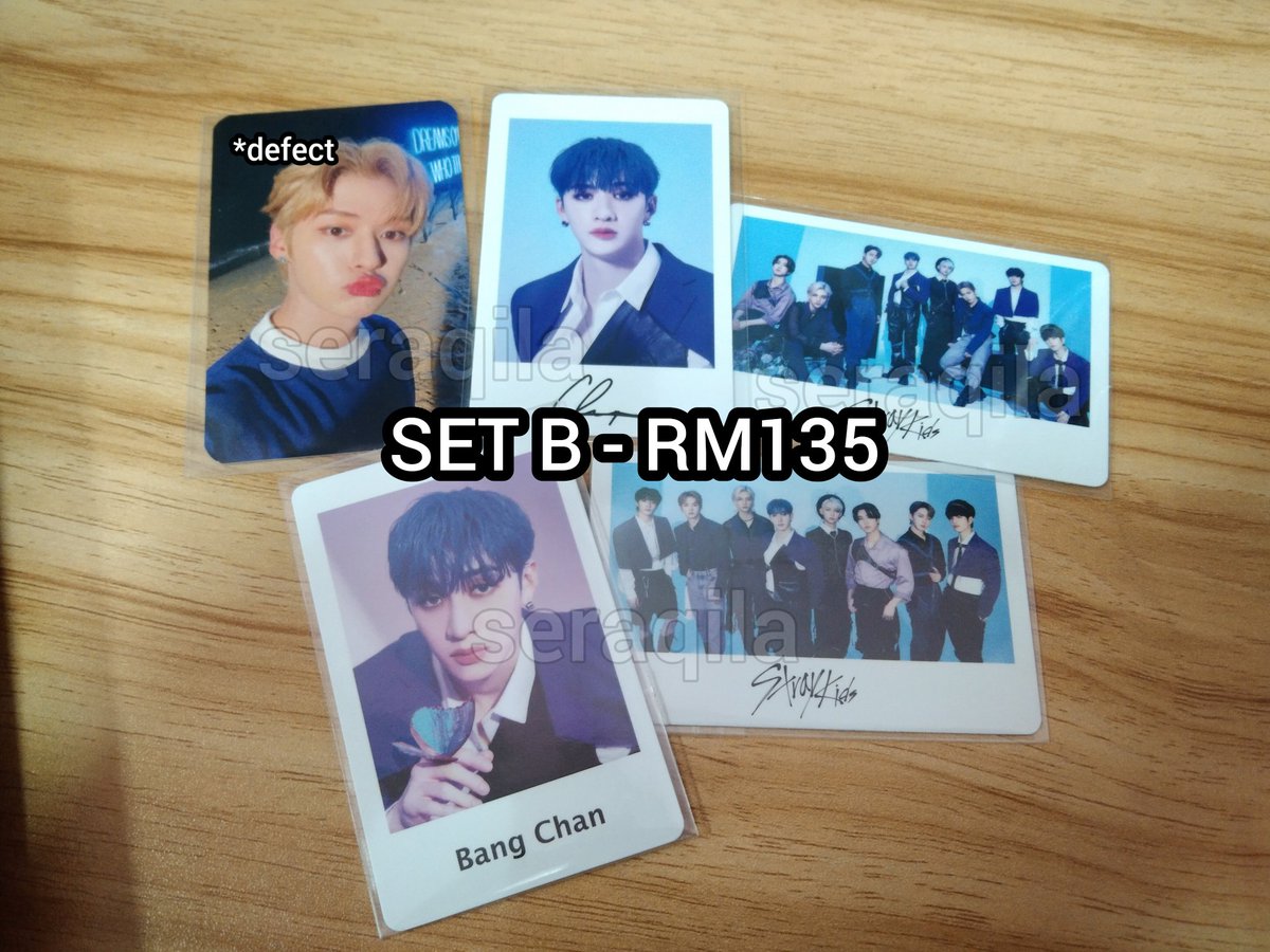 seraqila's tweet photo. [HELP RT] 🇲🇾 WTS STRAY KIDS BULK PC SET

PRICE : in pic exc postage
POSTAGE : RM9 wm | RM16 em

•open sharing✅
•fpfs, but PRIO those who can take both sets
#pasarSKZ #pasarskzmy #pasarstraykids #pasarstraykidsMY #SQSSells https://t.co/nT9X6IN8cN
