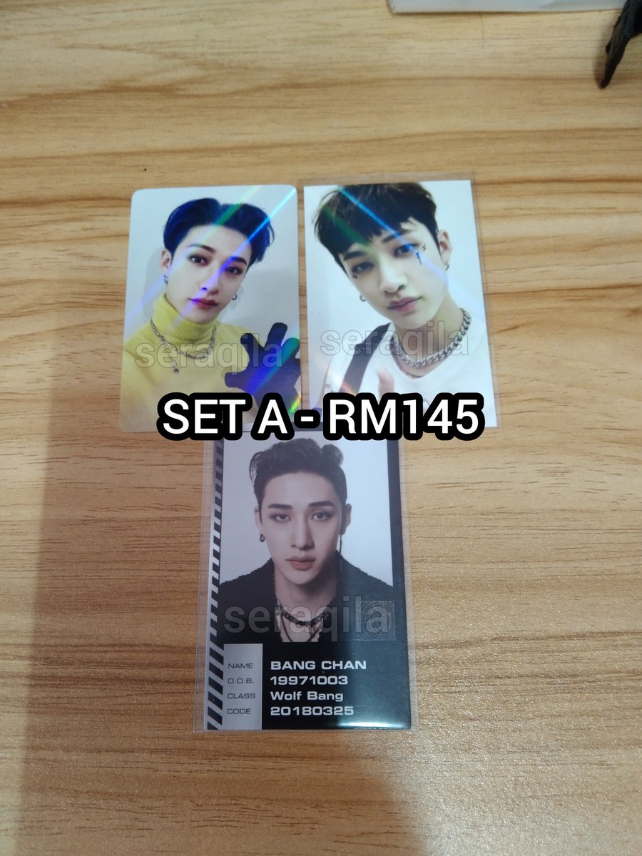 seraqila's tweet photo. [HELP RT] 🇲🇾 WTS STRAY KIDS BULK PC SET

PRICE : in pic exc postage
POSTAGE : RM9 wm | RM16 em

•open sharing✅
•fpfs, but PRIO those who can take both sets
#pasarSKZ #pasarskzmy #pasarstraykids #pasarstraykidsMY #SQSSells https://t.co/nT9X6IN8cN