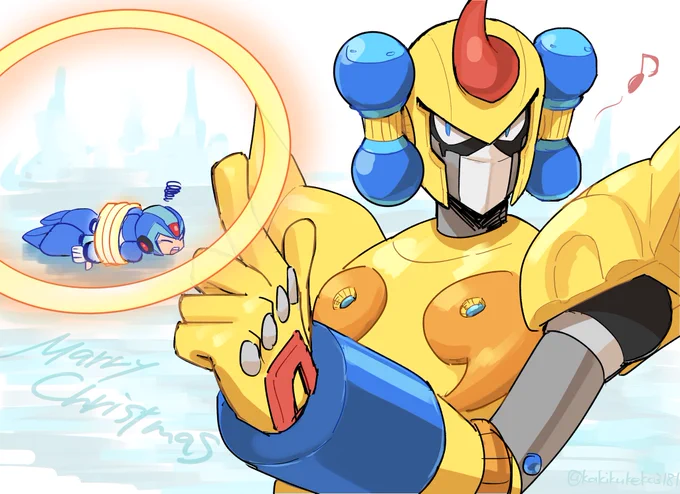 生け捕りに成功したヴァジュリーラメリークリスマス!#ロックマンX 