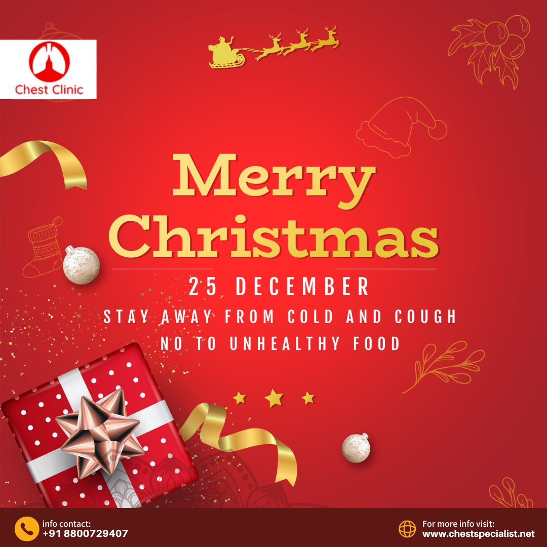 AsthmaChest's tweet photo. Stay away from Cold and Cough!
No to Unhealthy Food.
Wishing all #merrychristmas 
.
.
.
.
#chestclinic #chestspecialist #christmas #christmastree #christmasdecor #xmas #merrychristmas #christmastime #love #winter https://t.co/bK0HioquYZ