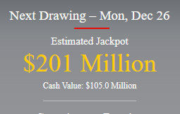 12/24/2022
#Powerball Numbers: 17,37,46,54,67, (08) PP: 3x
THERE WERE NO JACKPOT WINNERS
Jackpot is now $201M
Select winning #Powerball #numbers using