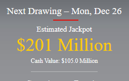 12/24/2022
#Powerball Numbers: 17,37,46,54,67, (08)  PP: 3x

THERE WERE NO JACKPOT WINNERS
Jackpot is now $201M

Select winning #Powerball #numbers using 