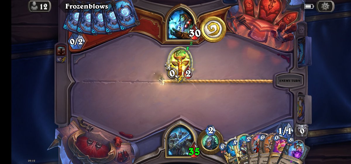 RobArlow75's tweet photo. @PlayHearthstone this the only way to get wins with Shaman? Roping every turn? I gave up turn 4 because its not enjoyable to play against...
Guess you won Frozenblows... gj https://t.co/CqkGb9VCmP