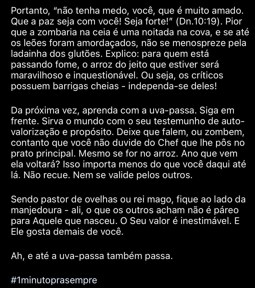 odailson_ucb's tweet photo. Até a uva-passa também passa. Não se valide pelos outros. #1minutoprasempre https://t.co/MMFyQhh62V