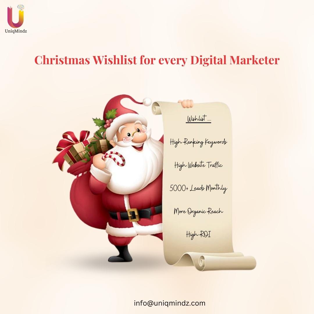 UniqMindz's tweet photo. Got a #digitalmarketer in your life? Let our #Christmaswishlist save the day! Get everything they need to boost their #onlinepresence, all wrapped up in one convenient package 🛍 #MerryChristmas #MerryChristmas2022 https://t.co/UFHk6srMyv