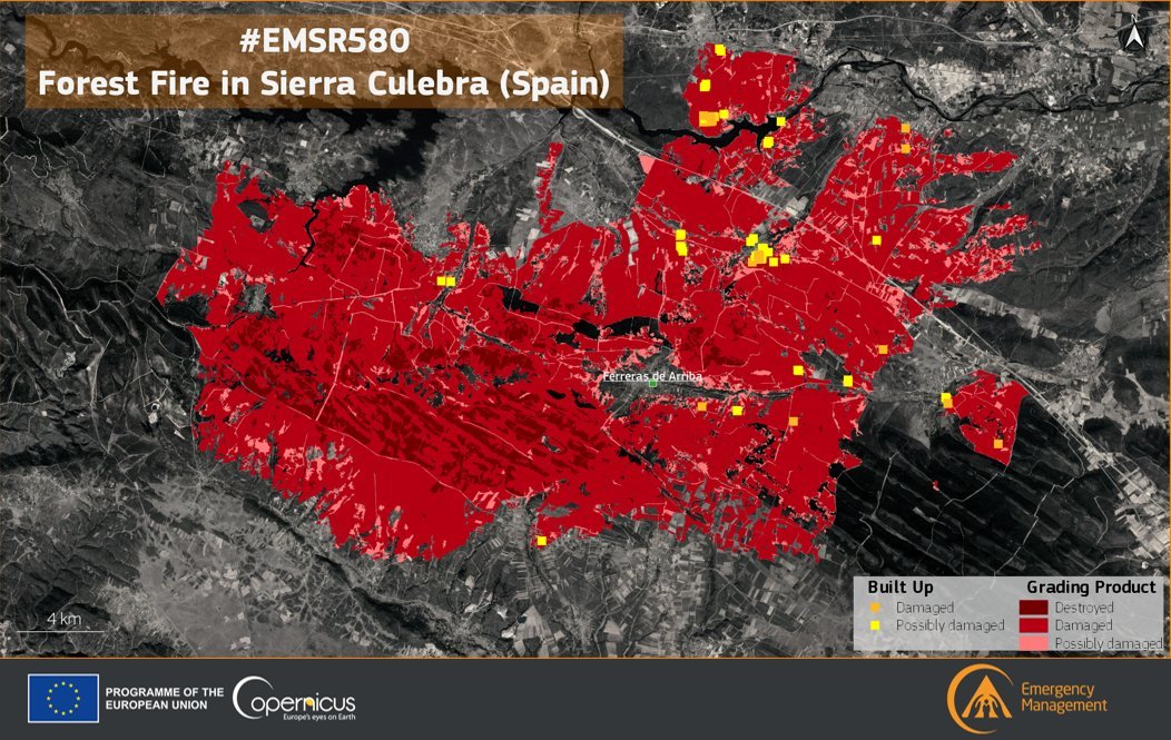 #CEMSYearInReview - June

In June 2022, our #MappingTeam has been activated 7⃣ times for #wildfires🔥 in #Spain🇪🇸 

Our activities carried out in support of emergency responders were detailed in an article👇
e.copernicus.eu/CEMS_IB156