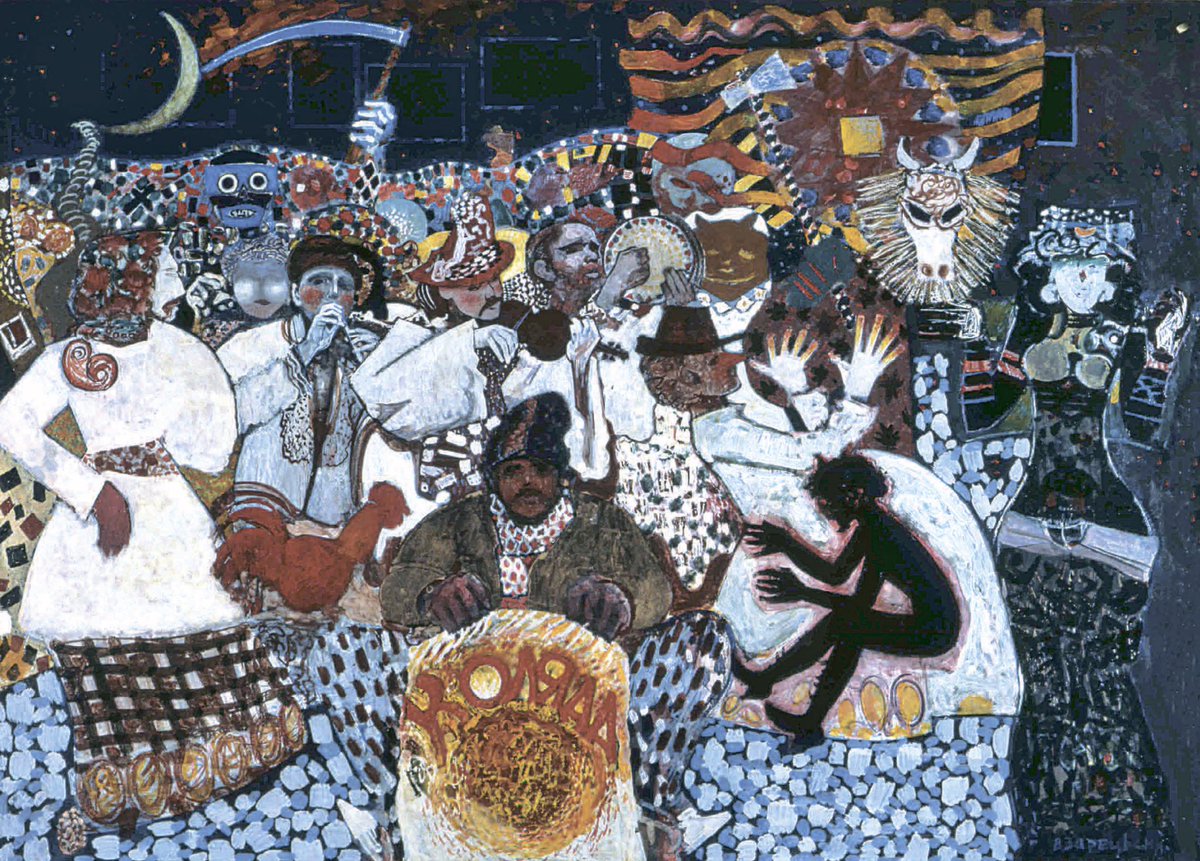 patsulanastya's tweet photo. Viktor Zaretsky, Christmas carol (Kolyada), 1987 https://t.co/CqgCH9OtkP