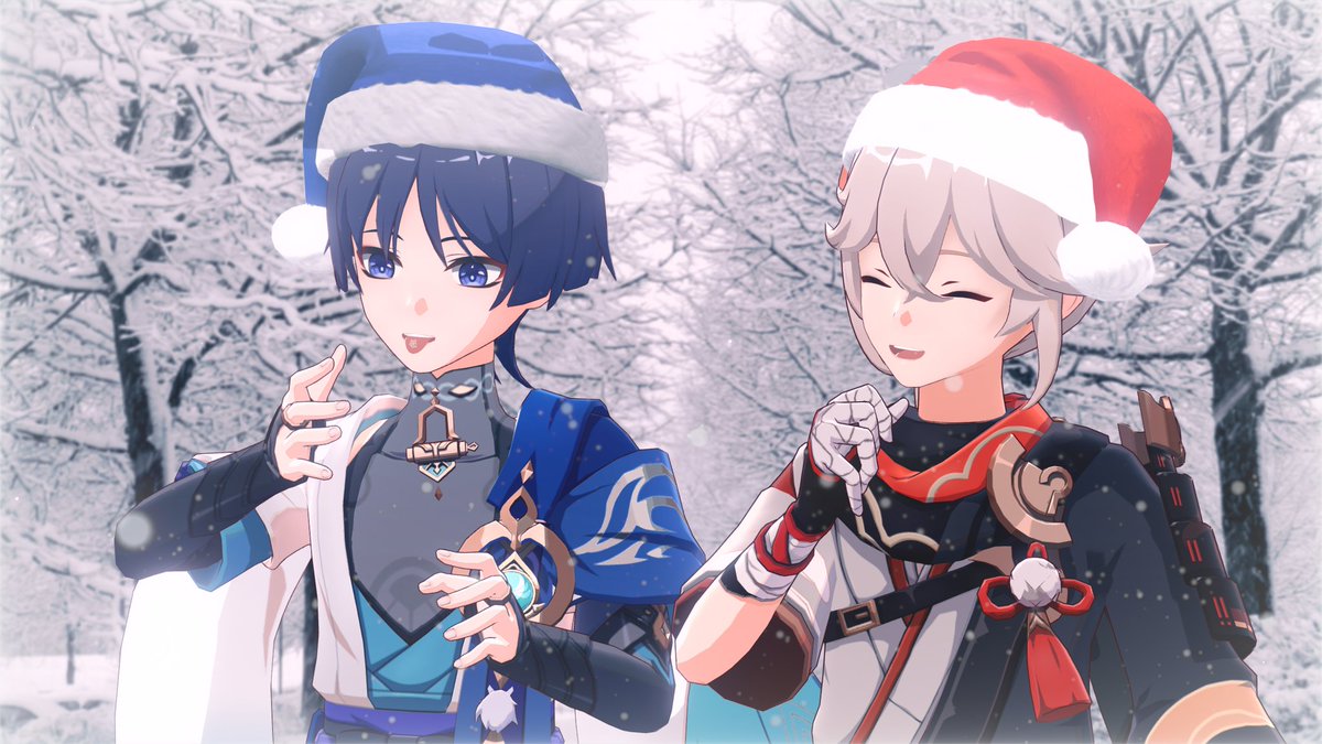 623qiushi's tweet photo. ✨️❄️ #原神 #wanderer #scara #kazuha #scarakazu https://t.co/yAecxuxe2m