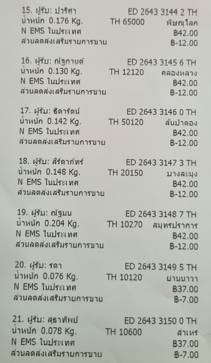 Tracking Update 25/12/2022

**ท่านที่โอนค่าส่ง,คอนเฟิร์มที่อยู่เรียบร้อยแล้วแต่ไม่เจอชื่อตัวเอง/ได้รับสินค้าไม่ครบ/ไม่ถูกต้อง ติดต่อเราได้ทันทีเพื่อทำการแก้ไข,ตามส่งให้ครบถ้วนนะคะ 🙇‍♀️

Merry christmas ทุกท่านด้วยนะค้าบบ
🎄🎅🤍

 #FuyukiUpdate
