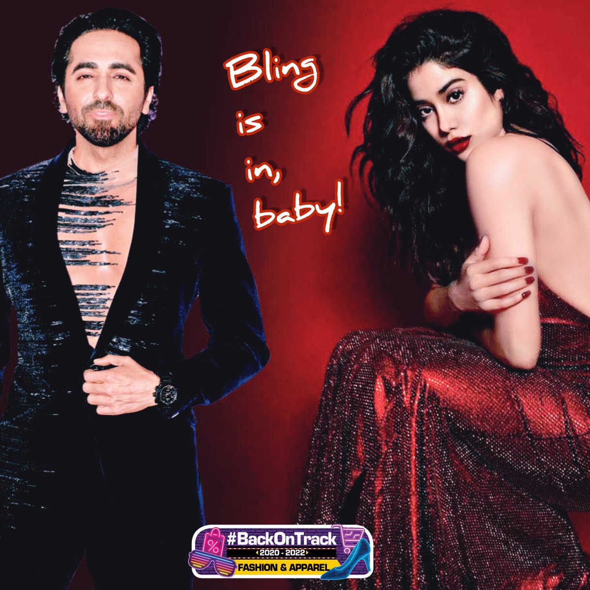 DelhiTimesTweet's tweet photo. Sombre out, #bling in ✨️
From shimmer and sequins to flamboyant colours and designer wear - many have upped their #fashion game as they stepped out to socialise again in 2022
Read: https://t.co/5OBx5snrqh
#JanhviKapoor #StyleGoals #AyushmannKhurrana #Style #BlingIsIn https://t.co/vmZ66PRQfT