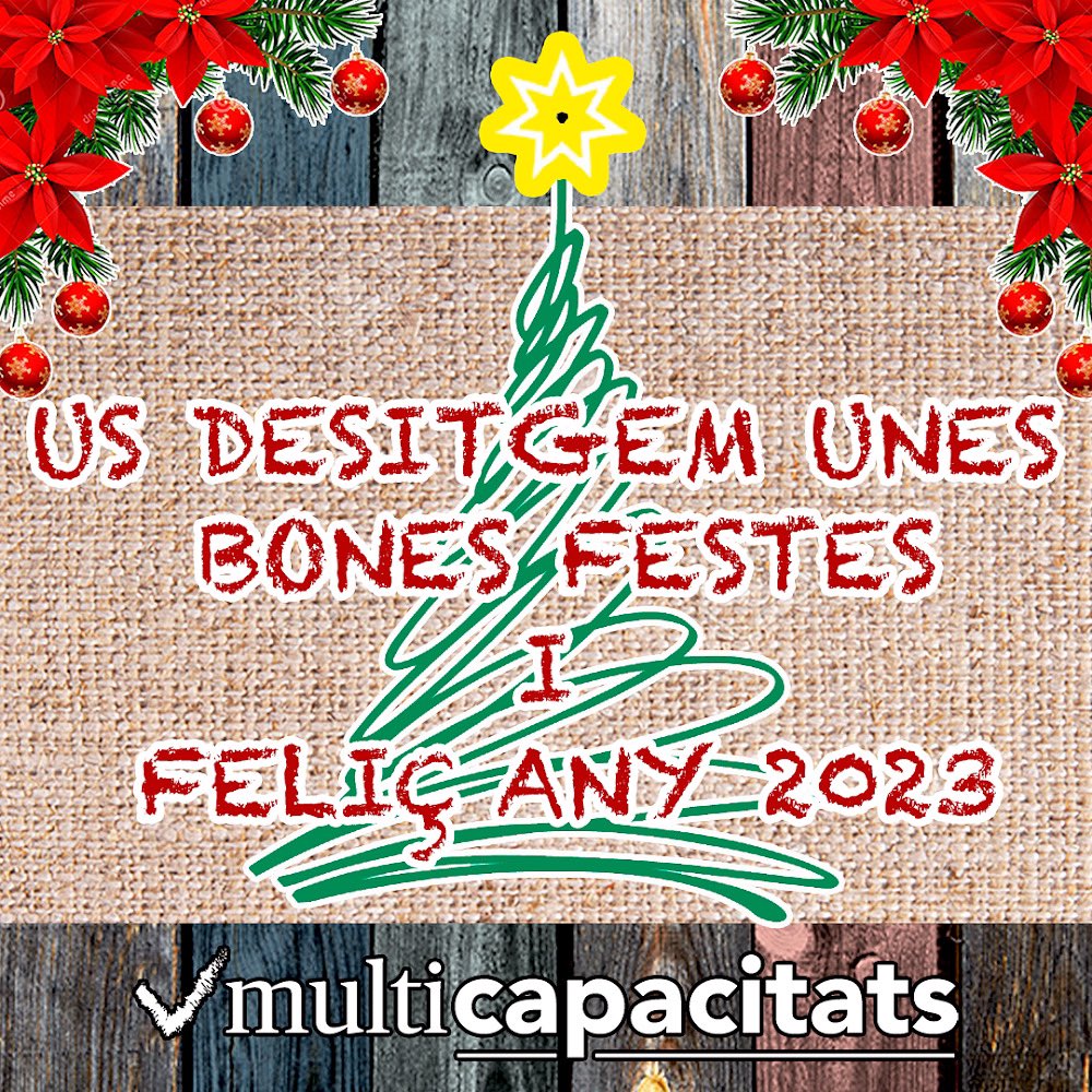 multicapacitats's tweet photo. #Multicapacitats ‼️Més enllà de desitjar-vos unes #BonesFestes i un #Feliç2023 🎊 Us volem fer arribar un missatge d’alegria i d'empenta 💫💪🏼Continuarem fent moltes coses junts‼️També fer-vos saber que per qualsevol cosa podeu contactar amb l’Associació🤗 #BonNadal ❤️🎄 https://t.co/eR86wWvgTl