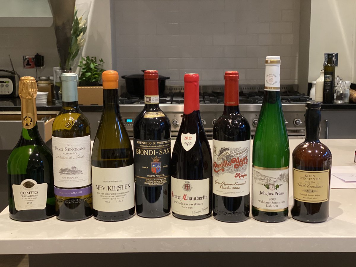 Christmas lunch wines. Some fun stuff to enjoy, most with special memories attached. The best kind of wines. #happychristmas