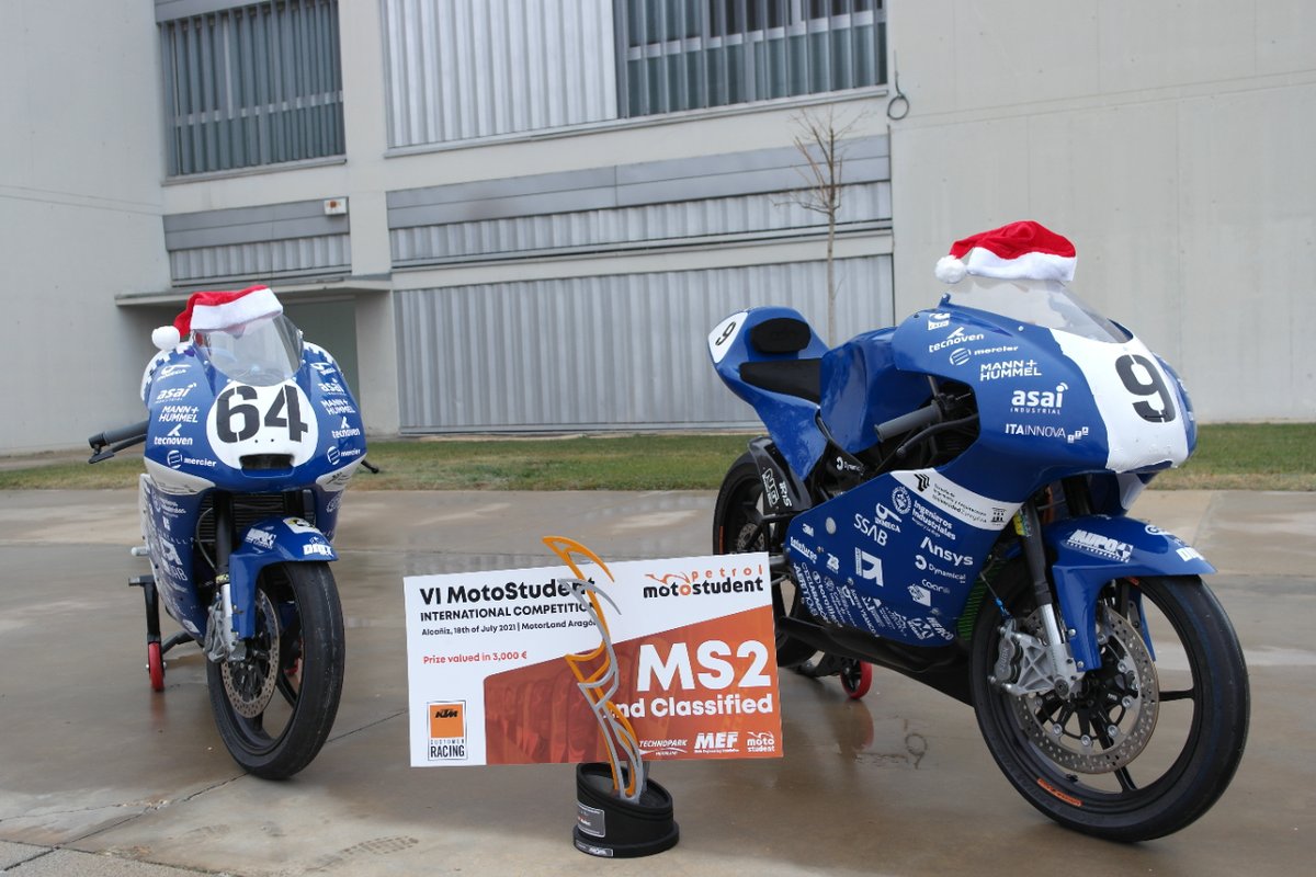 ¡Felices fiestas de parte de todo el equipo de Motostudent Unizar! 🎉🍾
Queremos desearos unas navidades llenas de alegría, salud y amor. 💙