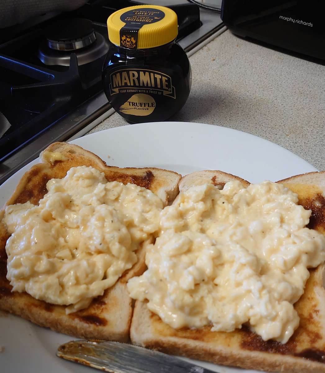 New Christmas morning tradition started scrambled eggs with truffle marmite on toast <a href="/marmite/">Marmite</a> #LoveItOrHate #marmite #cheflife

Merry Christmas everyone 🎄🎅⛄🎊🎁🎉