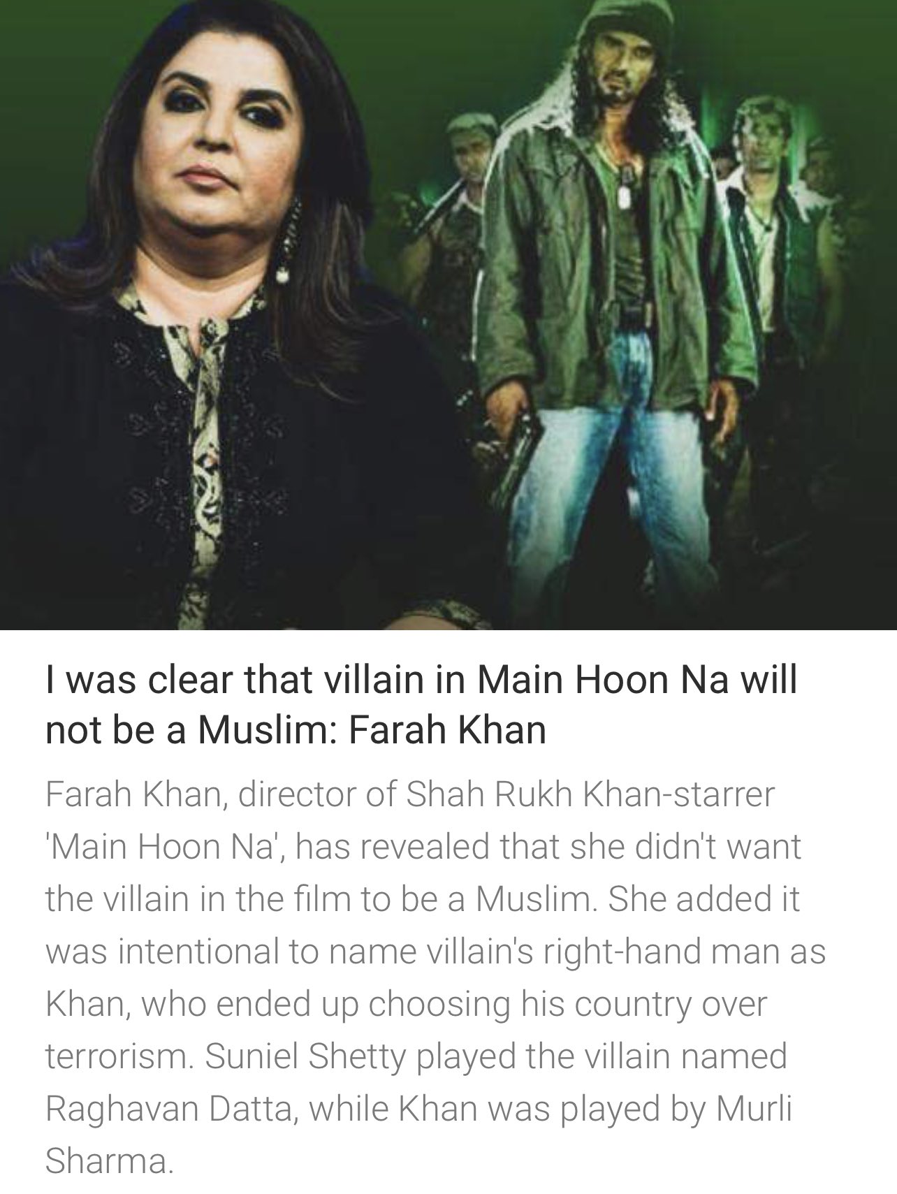 exsecular on X: She also wanted the right-hand of the Hindu villain  Raghavan, to be Muslim who ends up choosing country over terrorism  #BoycottBollwood t.coaegquVVCh8  X