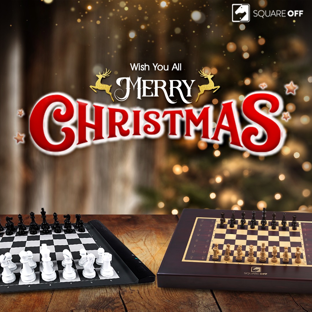 SquareOffChess's tweet image. Rediscover relations, rediscover the magic this Christmas. Make a move! 

Wishing you all a Merry Christmas! 🎄

#WaitWasWorth #Chess #Chessboard #AIPoweredChessboard #SquareOff #ChessCommunity #ChessLovers #AutomatedChess #MerryChristmas
