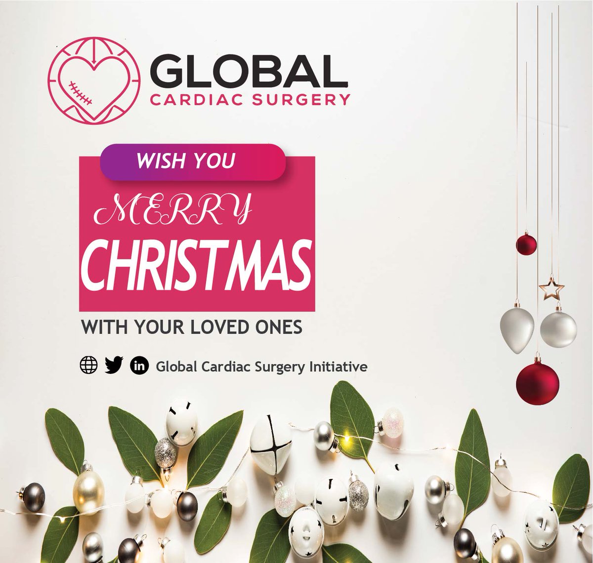 GlobalCardiac's tweet image. We bring you seasonal greetings and wish you Merry Christmas 🌲 for you and your loved ones.
#christmas2020
#holiday