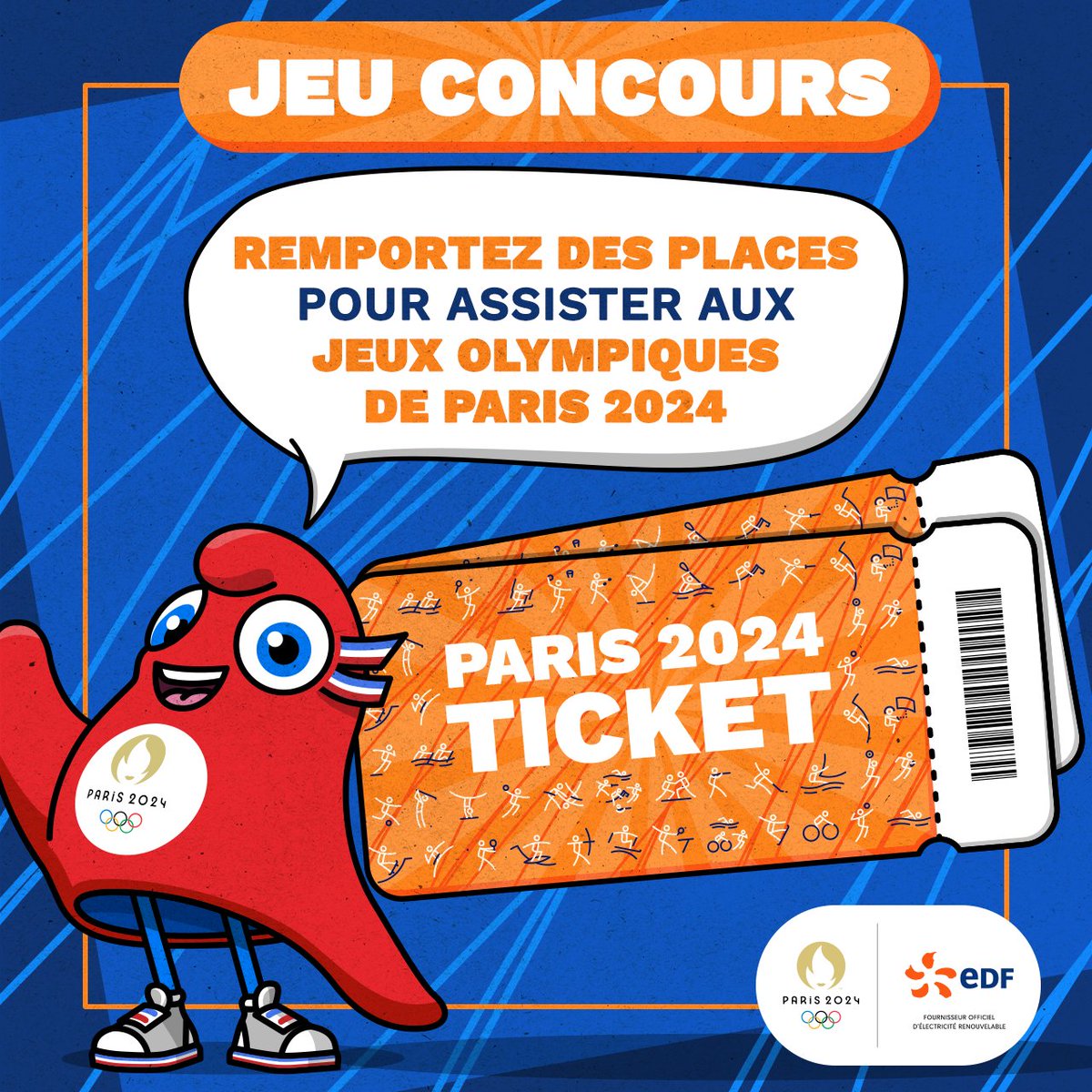 🎄 JEU CONCOURS 🎄
C'est Noël sur Energie du Sport et pour l'occasion on vous fait gagner nos premières places pour les Jeux Olympiques de Paris 2024 🤩 🎁
Pour participer :
✅ Abonnez-vous au compte @energiedusport
✅ RT ce tweet