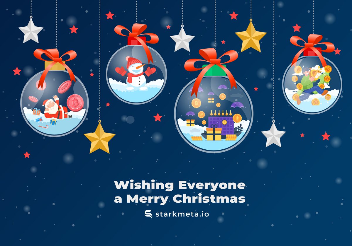 ✨We from the starkmeta family wish you a merry christmas and a happy new year. ✨ 

💥We hope that on this Christmas day there will be good miracles, and the beginning of the new year will be better than the previous year. 💥