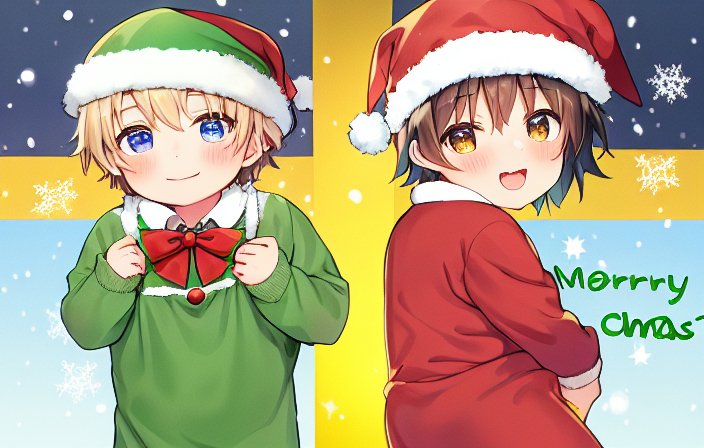 メリークリスマス！

#AIイラスト
#ショタ