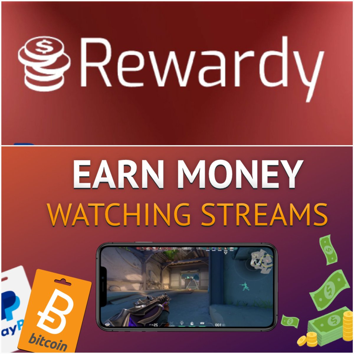 ReferralCode4u's tweet photo. Earn Money Watching Streams.
https://t.co/qcjdEFvTHi
Join thousands of other users and start earning daily! #rewardy #watch #streams #getpaid https://t.co/uBxcF9H7dS