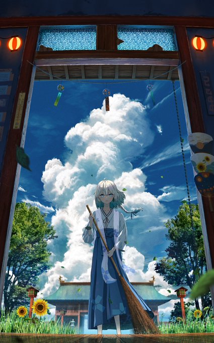 「神社 スカート」のTwitter画像/イラスト(新着)