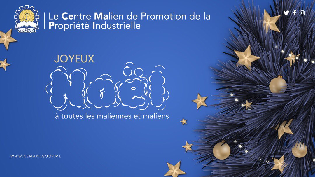 Le Centre Malien de Promotion de la Propriété Industrielle souhaite une joyeuse fête à toute la communauté chrétienne du Mali