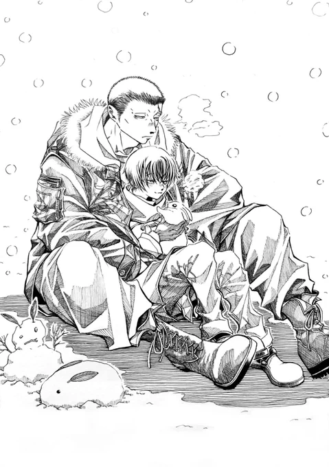 『雪の日』 #MerryChristmas #イラスト #お絵描き #アナログ #絵