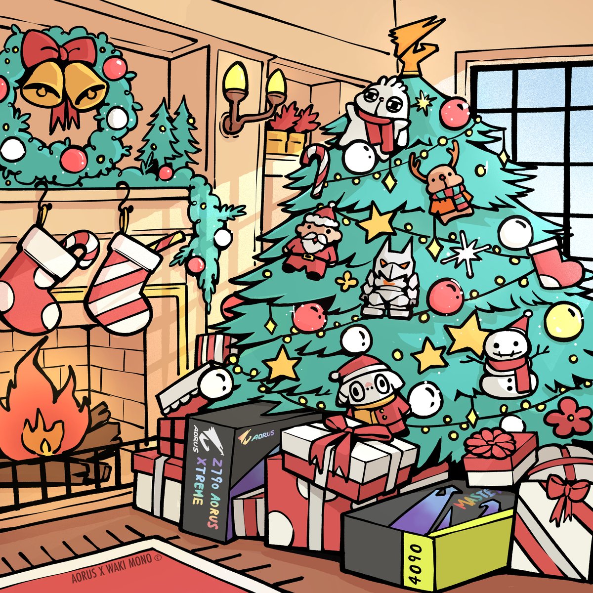 GIGABYTE_DE's tweet photo. Ho ho ho~ 🎅🎄
Mögen eure Tage fröhlich und hell sein. Frohe Weihnachten! 🎉❄ Unser Silver CHIBI macht Weihnachtsurlaub. Kannst du ihn finden?

How to Win: https://t.co/KMYrqOu2cq

🎨 AORUS X WAKI MONO
#AORUS #GIGABYTE #BeWithAORUS
#AORUSXmas #CHIBI #HappyHoliday #Xmas #TeamUp https://t.co/bdggQtKUUd