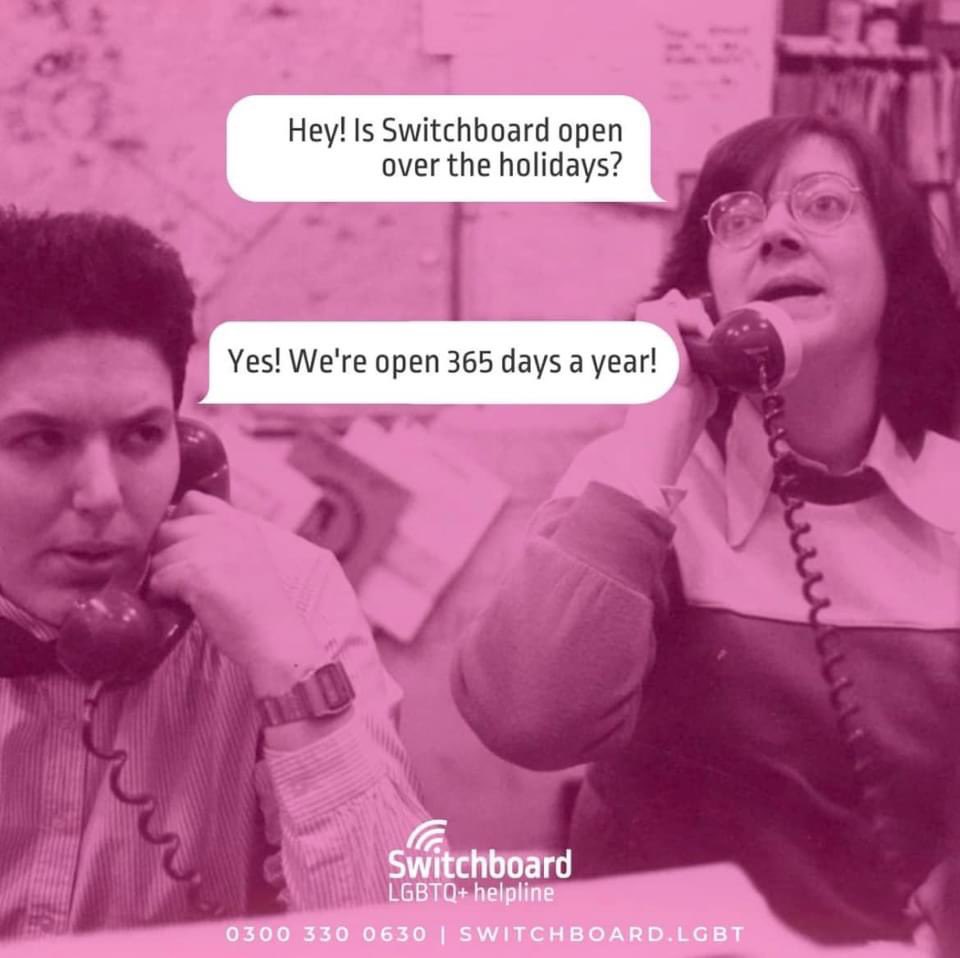 🎄 Merry Christmas to all our members, friends, followers &amp; our #frontrunner families near and far. 🎄

We know that Christmas can be a difficult time for some in the LGBTQ+ community.  <a href="/LGBTSwitchboard/">Switchboard</a> are available today on 0300 330 0630 
Love, NFR x 
❤️ 🧡 💛 💚 💙 💜