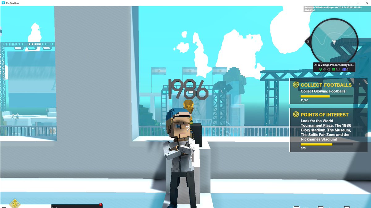 bubbleblanc24's tweet photo. @TheSandboxGame @aera_football @Argentina I dived in the AFA Village presented by OneFootball, check out my screenshot 👇⚽ https://t.co/rakMMT6pqc