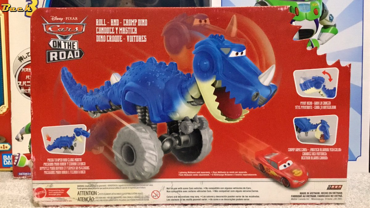 MATTEL CARS ON THE ROAD ROLL AND CHOMP DINOSAUR #カーズオンザ