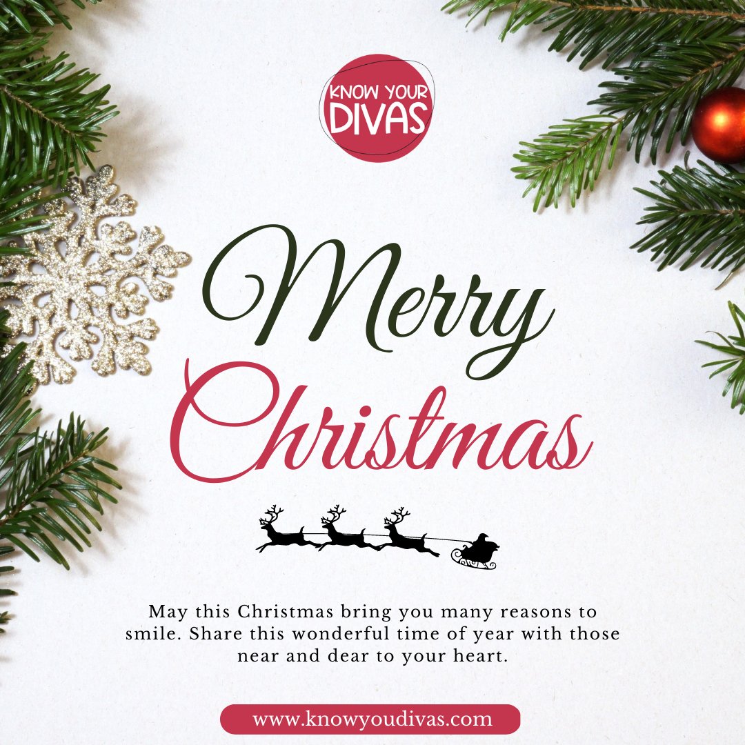 knowyourdivas's tweet photo. May this Christmas bring you many reasons to smile. Share this wonderful time of year with those near and dear to your heart.

#merrychristams #knowyourdivas #holidays #fun #divas https://t.co/Nm6yDidND0